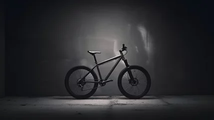Keuken spatwand met foto Monochrome bike © Ziyan