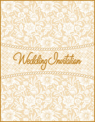 Indian wedding invitation card designs. Vector illustrations