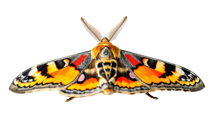Close-up of Butterfly on White Background
