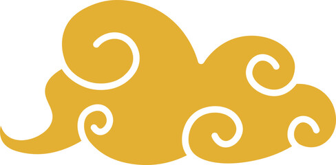 folk golden misty cloud group transparent swirl