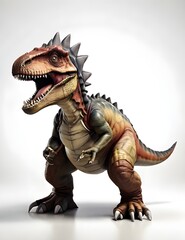 Fototapeta premium tyrannosaurus rex dinosaur isolated on white background