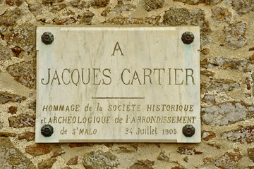 Saint Malo; France - july 30 2023 : Limoelou manor, the Jacques Cartier house