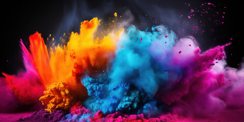 Explosive Abstract: Bursting Colours in a Cosmic Apocalypse