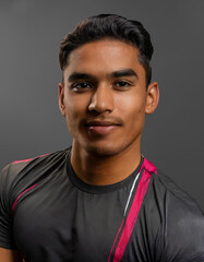 Obraz premium portrait of a athlete in a photo studio
