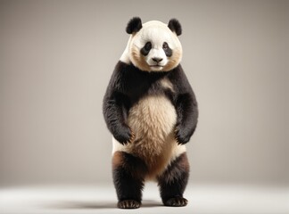 Obraz premium Panda in White Studio