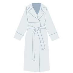 women's raincoat in flat style, vector