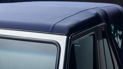 Blue convertible top