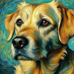 golden retriever portrait