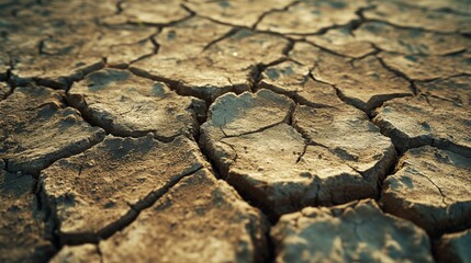 Cracked dry land backdrop