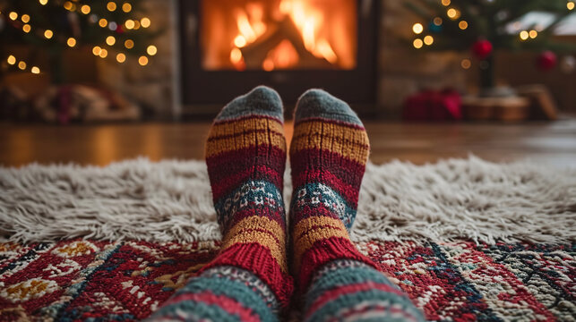 Handmade Wool Socks, Woolen Socks, Hand Made Cozy Sokcs, Warm Socks for  Winter, Christmas Gift, Natural Wool Knitted Socks, Xmas Style -  New  Zealand
