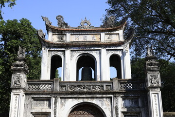 Fototapeta na wymiar Detail of the Temple of Literature in Hanoi, Vietnam