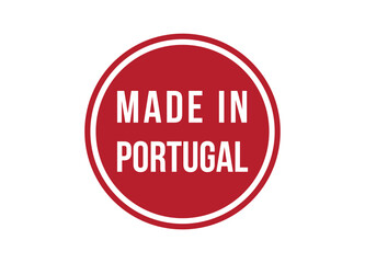 Made in Portugal red banner design vector illustration