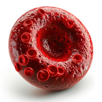 Reticulocyte Red Blood Cell Digital Illustration, 3d  illustration
