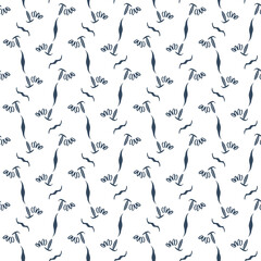 Seamless pattern with a simple abstract drawing. Vector
