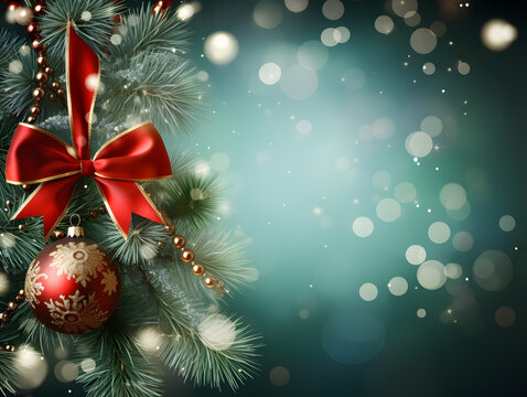 winter merry christmas holiday background