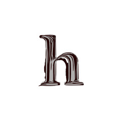 Unique alphabet letter design with transparent background