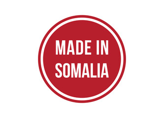 Made in Somalia red banner design vector illustration