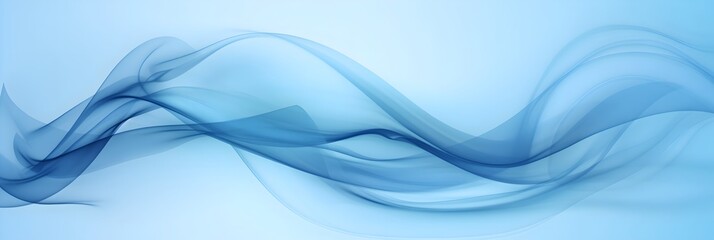 Abstract blue wave digital technology concept banner background. 