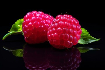 bright raspberry in vivid, fluorescent shades. Generative AI