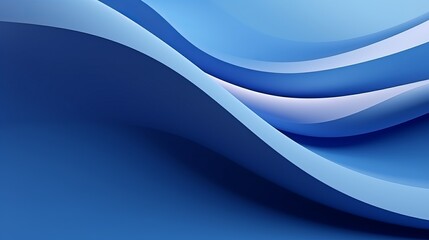 In this 3d illustration, there is a classic blue abstract gradient background that has lines printed from waves. there is also a modern graphic texture with a geometric pattern.