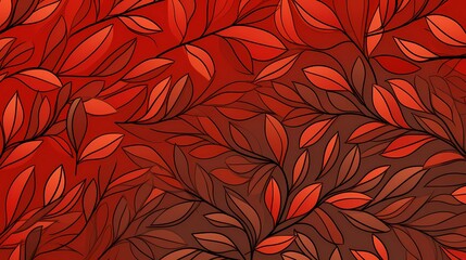 seamless background picture with leaf pattern, leaves, trees, tree branches