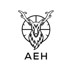 AEH  logo design template vector. AEH Business abstract connection vector logo. AEH icon circle logotype.
