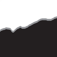 Set of torn paper different shapes. collection of ripped paper. Vector