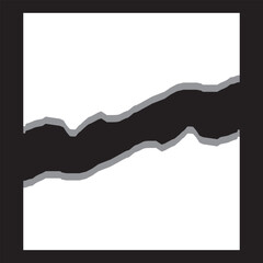 Set of torn paper different shapes. collection of ripped paper. Vector