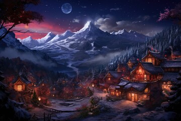 Enchanted Village in the Mountains