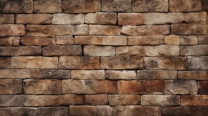 The background is made up of square brick stones.