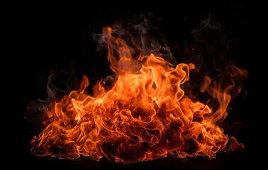 Fototapeta premium fire in the dark