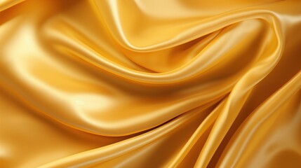 Obraz premium Gold luxury fabric background with copy space, golden silk texture background, generative ai