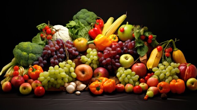 Harvest a variety of fresh fruits and vegetables from organic farming.