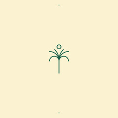 Palm logo for your design. Palm trees. Palm vector illustration. Icon sign.