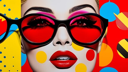 Pop Art Bold colors, graphic patterns, and iconic pop culture references - obrazy, fototapety, plakaty