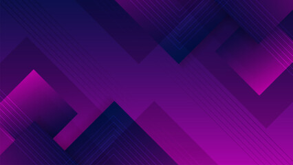 Dark blue and purple gradient background with diagonal geometric shape and line. vector illustration