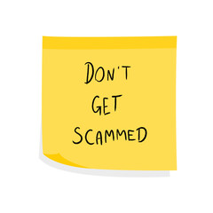 Online scam warning sign