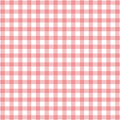 Valentine's day concept pattern. Valentine's Day checkered, gingham and plaid Pattern. Red, white background. Copy space. Trendy style. Isolated vector illustration.
