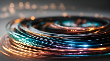 neon optical fiber background
