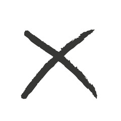 Vector grunge X mark
