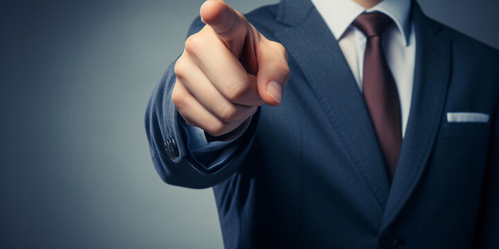 	
businessman pointing the finger	
