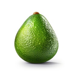 A single piece of avocado solated on white background
