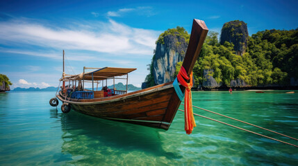 Boat on Krabi Province, Thailand.