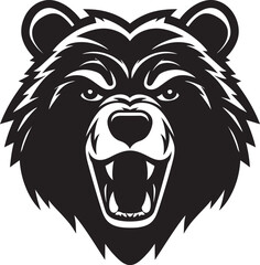 Mystic Presence Black Bear Vector ArtworkUntamed Strength Wild Bear Vector Graphic