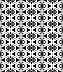 Gordijnen Black seamless abstract pattern. Overlay for background and backdrop. Ornamental design. PNG graphic illustration with transparent background. © Jozsef