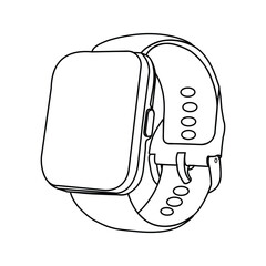 
Digital Smart watch Icon Of Trendy Colorful Vector Illustration