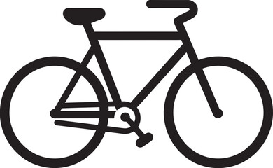 Ink Trails Dark Bicycle IllustrationsShadowed Spin Vector Bike Art