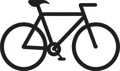Carbon Cruise Black Bike VectorsArtistic Cyclist Black Bicycle Artwork