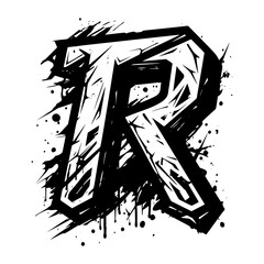 Graffity Letter R
