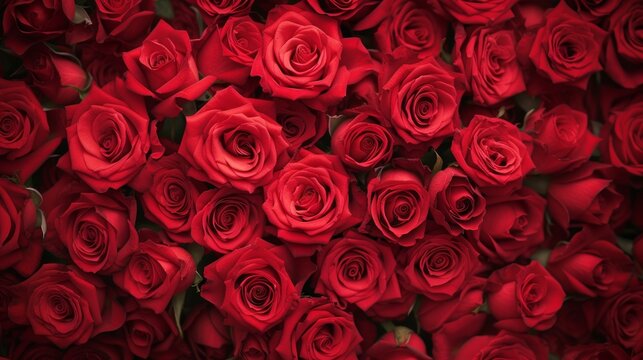 3D render valentine bouquet of roses